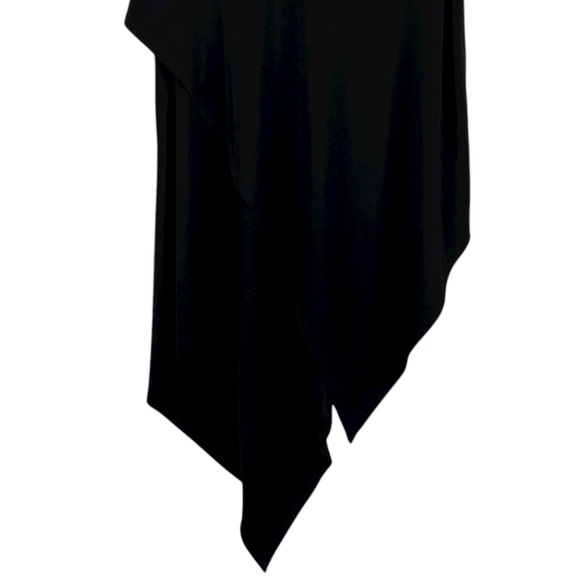 Joseph Ribkoff Black Sleeveless Layered Asymmetrical Long Tunic Top 14 - Picture 3 of 6